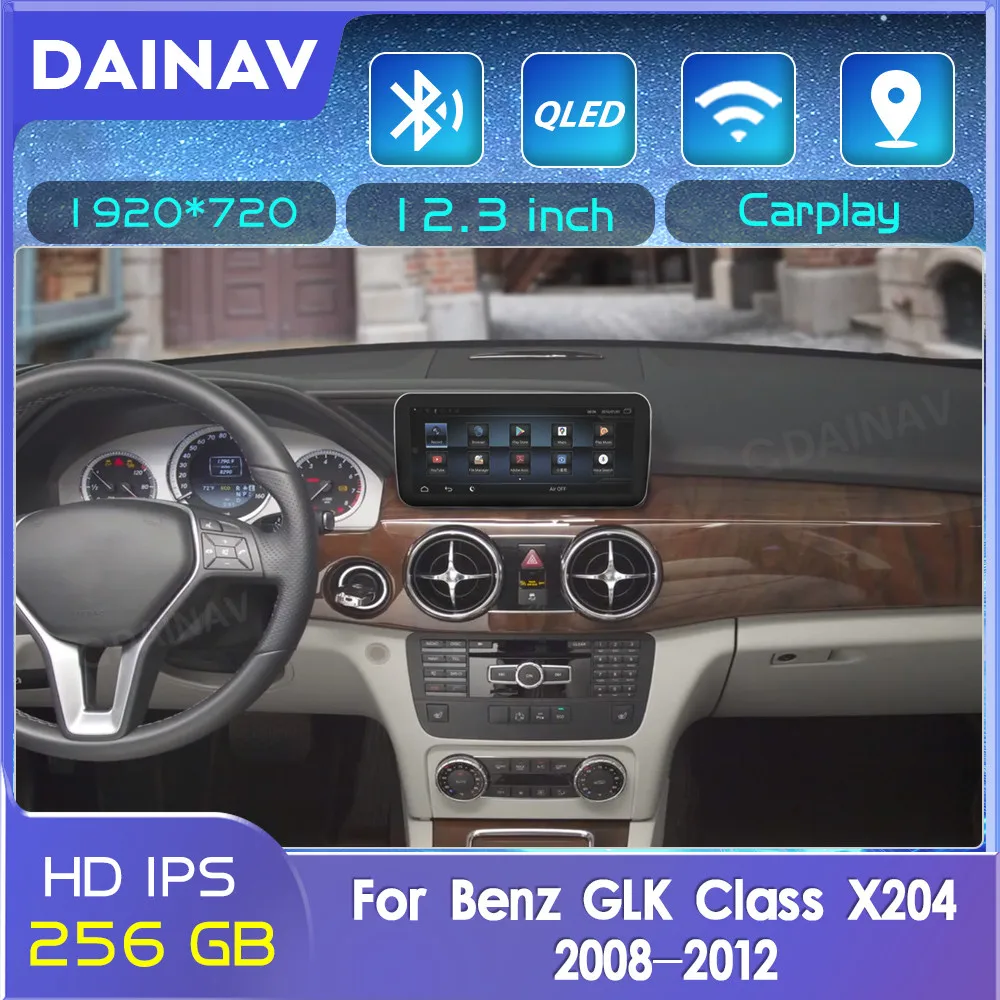 

Автомагнитола на Android 11,0, 8 + 256 ГБ, для Mercedes Benz GLK Class X204 2008-2012, мультимедийный плеер, GPS-навигация, Авторадио