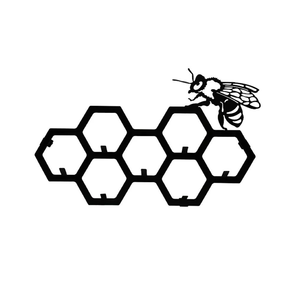 Metal Bee Hanger Wall Mount, Bee & Honeycomb Metal Art Wall Decoration, Bee Key Holder For Entrance, Coat & Hat
Metal Bee Hanger Wall Mount, Bee & Honeycomb Metal Art Wall Decoration, Bee Key Holder For Entrance, Coat & Hat