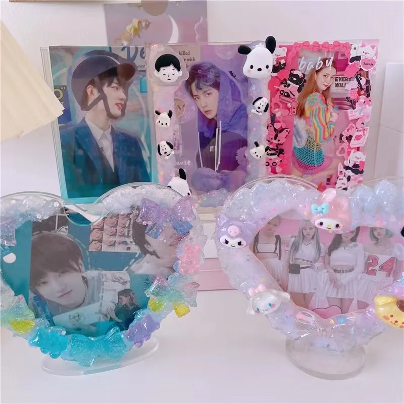Kawaii transparent gradient love clouds Acrylic DIY card stand photocard holder photo frame card holder desktop ornament
Kawaii transparent gradient love clouds Acrylic DIY card stand photocard holder photo frame card holder desktop ornament