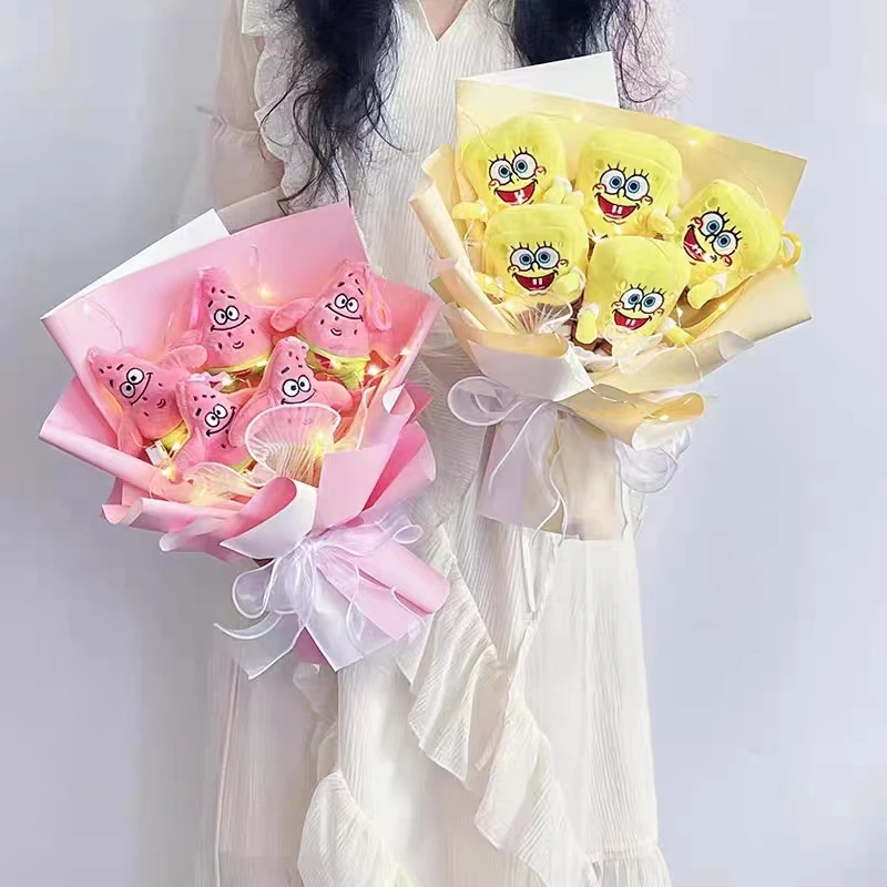 Оригинальные Мультяшные Цветочные букеты, плюшевые куклы, мягкие животные, подарки на день Святого Валентина, Рождество, день рождения 
Оригинальные Мультяшные Цветочные букеты, плюшевые куклы, мягкие животные, подарки на день Святого Валентина, Рождество, день рождения