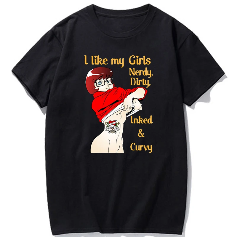 Nerdy Dirty Inked and Curvy Sexy T-Shirt Summer Fashion Vintage Women Men Cartoon Graphic Tshirts Harajuku Streetwear Tops Tee 
Nerdy Dirty Inked and Curvy Sexy T-Shirt Summer Fashion Vintage Women Men Cartoon Graphic Tshirts Harajuku Streetwear Tops Tee