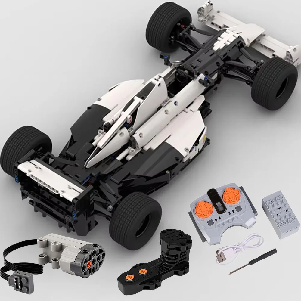 Индивидуальный MOC Айртон Сенна Формула 1 McL60 F1 Технические автомобили Модель 1:8