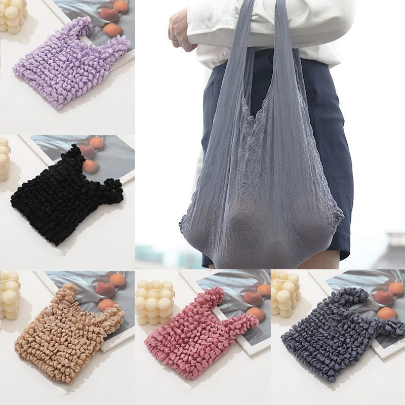 Magic Shopping Bag Expansion Fold Pleated Flexible Stretch Bag Women's Fashion Large Capacity Multipurpose Reusable Handbag
Magic Shopping Bag Expansion Fold Pleated Flexible Stretch Bag Women's Fashion Large Capacity Multipurpose Reusable Handbag