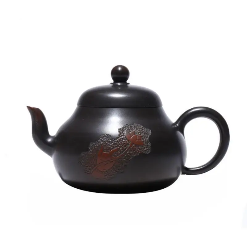 190ml Chinese Yixing Purple Clay Teapots Raw Ore Black Mud Boutique Tea Pot Home Filter Beauty Kettle Tea Set Accessories
190ml Chinese Yixing Purple Clay Teapots Raw Ore Black Mud Boutique Tea Pot Home Filter Beauty Kettle Tea Set Accessories