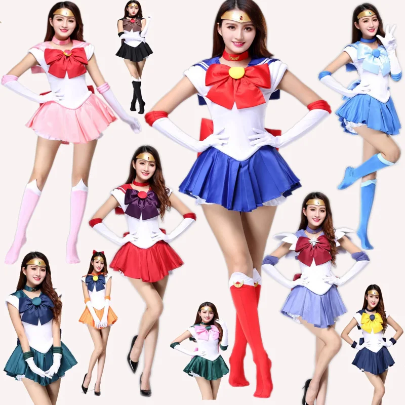 Anime Cosplay Sailor Moon Usagi Tsukino Crystal Dress outfits Costume Halloween Party Kid Child Adult Women Plus Size
Anime Cosplay Sailor Moon Usagi Tsukino Crystal Dress outfits Costume Halloween Party Kid Child Adult Women Plus Size