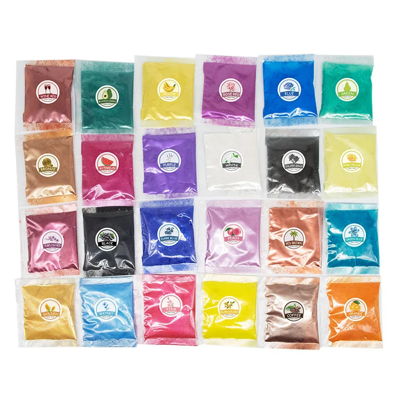 24 Pack Mica Powder Epoxy Resin Dye Pearl Pigment Natural Mica Mineral Powder DIY Glitter Jewelry Making Accessories
24 Pack Mica Powder Epoxy Resin Dye Pearl Pigment Natural Mica Mineral Powder DIY Glitter Jewelry Making Accessories
