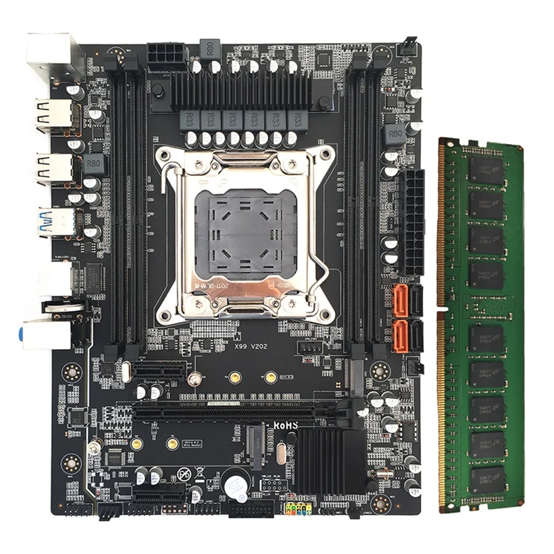 X99 Computer Motherboard With 8GB DDR4 RAM LGA2011-3 V3 V4 Dual M.2 NVME Slots SATA3.0 USB3.0 PCIE X16 Motherboard
X99 Computer Motherboard With 8GB DDR4 RAM LGA2011-3 V3 V4 Dual M.2 NVME Slots SATA3.0 USB3.0 PCIE X16 Motherboard