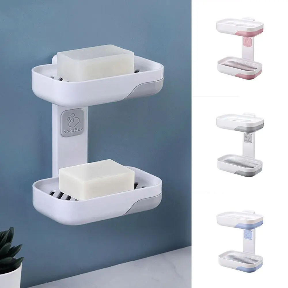 Modern Wall Mounted Bathroom Double Layer Soap Dish Rack Organizer Soap Case Soap Holder
Modern Wall Mounted Bathroom Double Layer Soap Dish Rack Organizer Soap Case Soap Holder