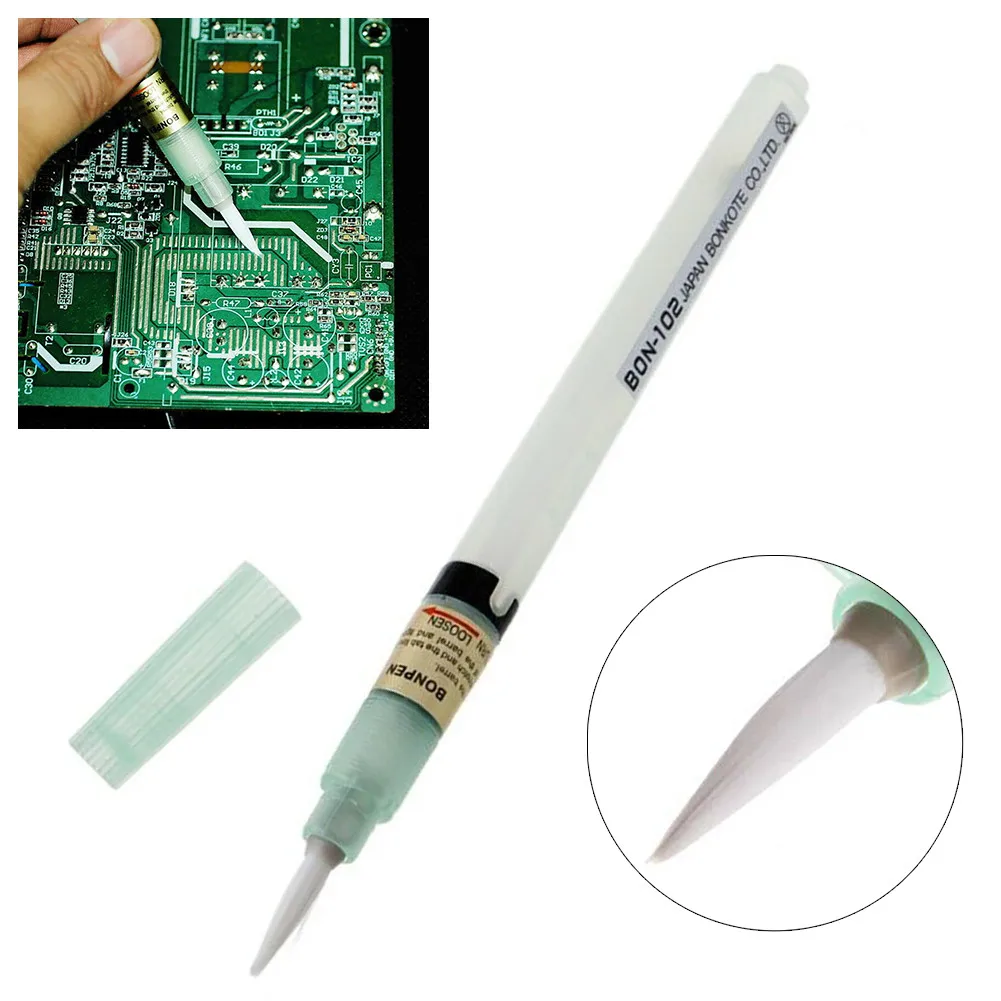 1pc BON102 Flux Paste Solder Paste Brush Tip Cleaning-free Welding Soldering Pen PCB Soldering Solder Tool Rosin
1pc BON102 Flux Paste Solder Paste Brush Tip Cleaning-free Welding Soldering Pen PCB Soldering Solder Tool Rosin