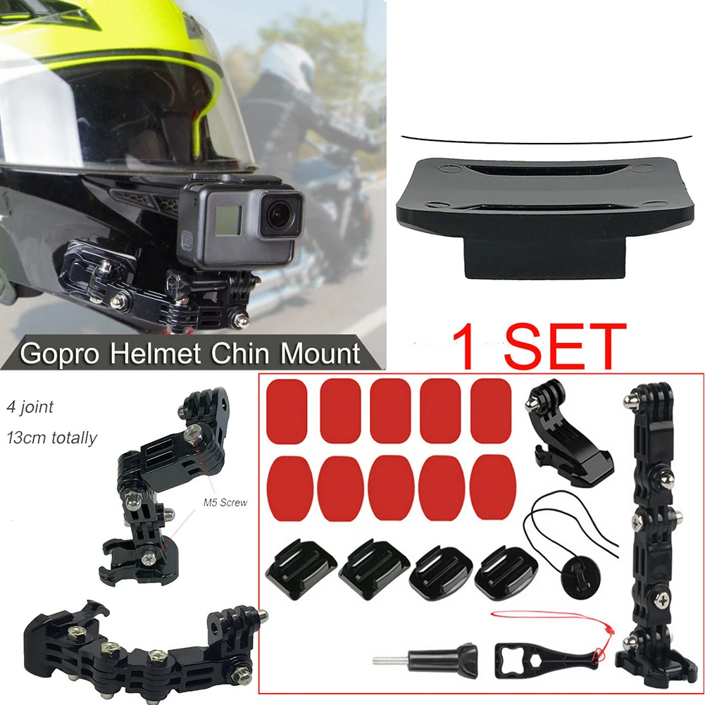 19 Pcs Buckle Motorcycle Helmet Front Chin Mount Durable Camera Bracket Set Travel Holder Riding Anti Slip Base For GoPro Hero6
19 Pcs Buckle Motorcycle Helmet Front Chin Mount Durable Camera Bracket Set Travel Holder Riding Anti Slip Base For GoPro Hero6
