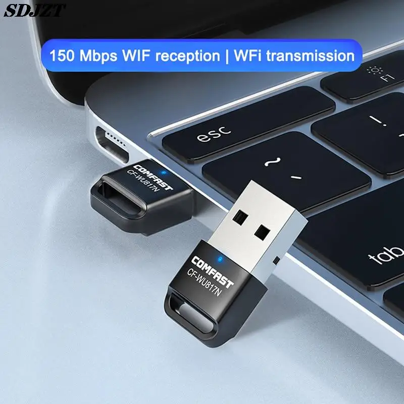 

150Mbps Mini Free Drive USB Wireless WiFi Adapter 2.4GHz PC Network Card 802.11N WiFi Dongle For Win7/8/10/11