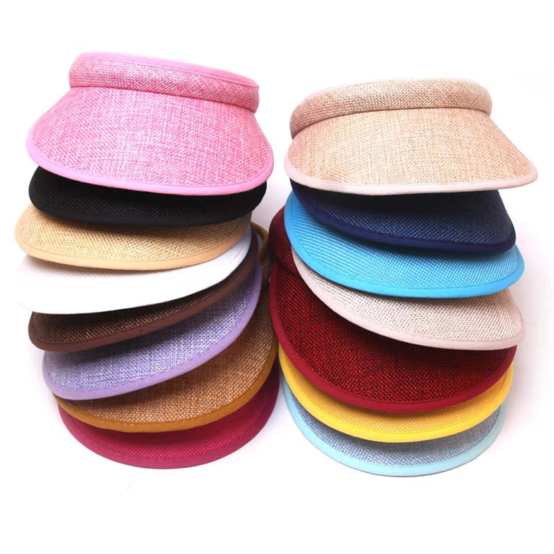 Spring Summer Fashion Breathable Straw Sun Hat Top Empty Sun Visor Cap Hat Ladies Adjustable Nature Straw Topless Beach Trip Cap
Spring Summer Fashion Breathable Straw Sun Hat Top Empty Sun Visor Cap Hat Ladies Adjustable Nature Straw Topless Beach Trip Cap