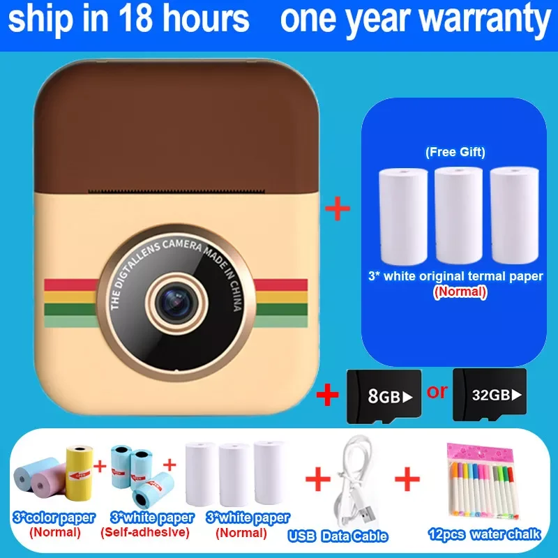 Camera With Print Instant Print Photos Camera Kids Toys Boy Girl Cute Christmas Gift 1080P Video Digital Camera
Camera With Print Instant Print Photos Camera Kids Toys Boy Girl Cute Christmas Gift 1080P Video Digital Camera