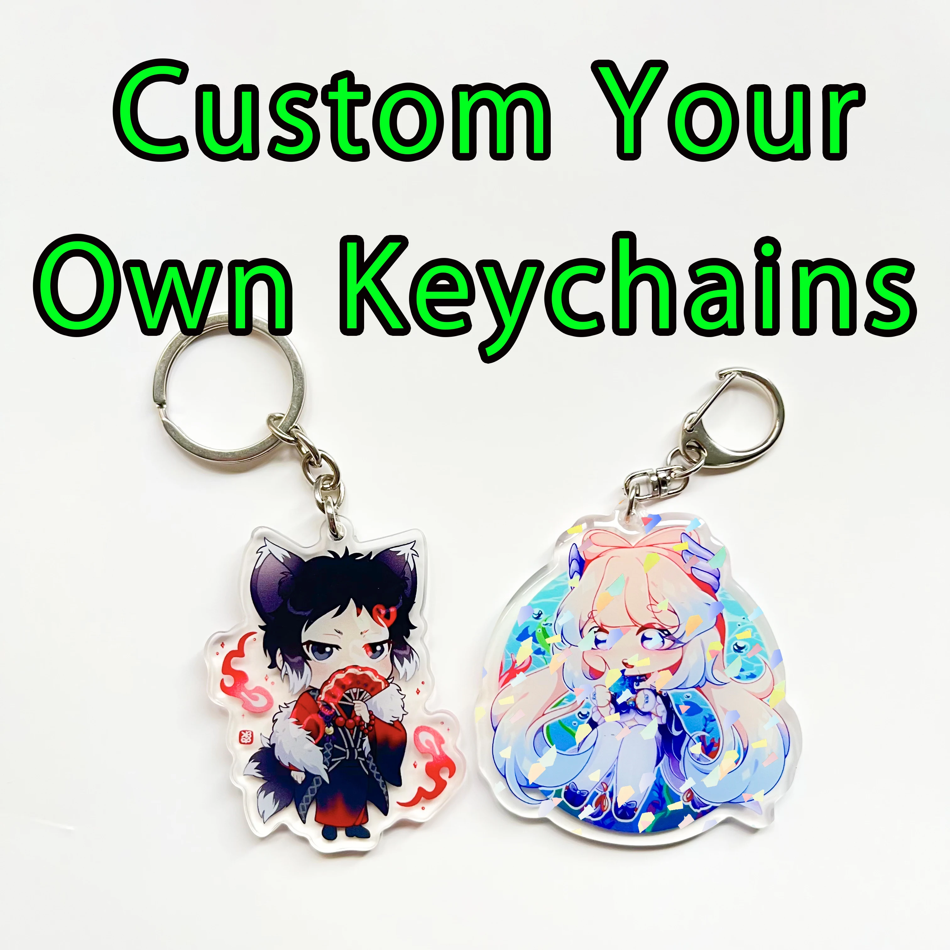 Custom Logo Acrylic Keychain Cartoon Pendant Photo Flash Transparent Charm Printing Personality Holographic Anime Key Chains
Custom Logo Acrylic Keychain Cartoon Pendant Photo Flash Transparent Charm Printing Personality Holographic Anime Key Chains