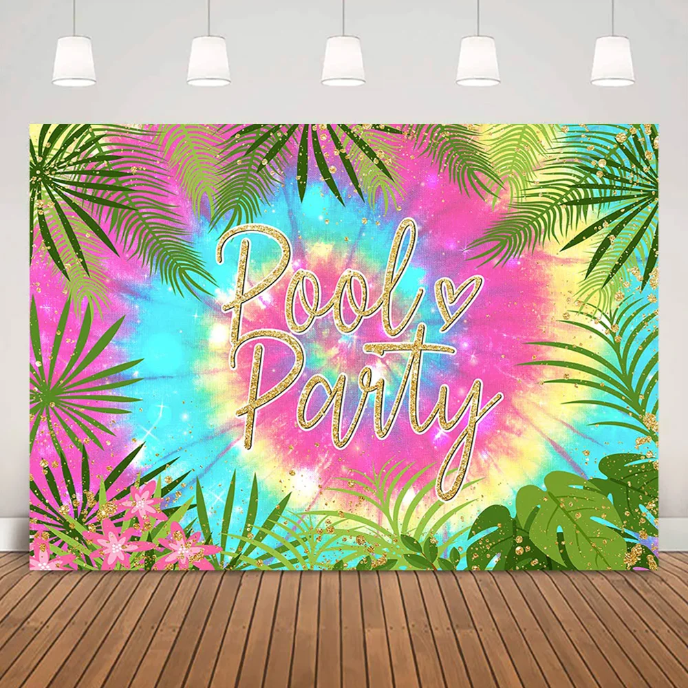 Pool Party Backdrop Summer Green Leaves Kids Baby Shower Photography Background Tropical Hawaiian Rainbow Birthday Party Decor
Pool Party Backdrop Summer Green Leaves Kids Baby Shower Photography Background Tropical Hawaiian Rainbow Birthday Party Decor