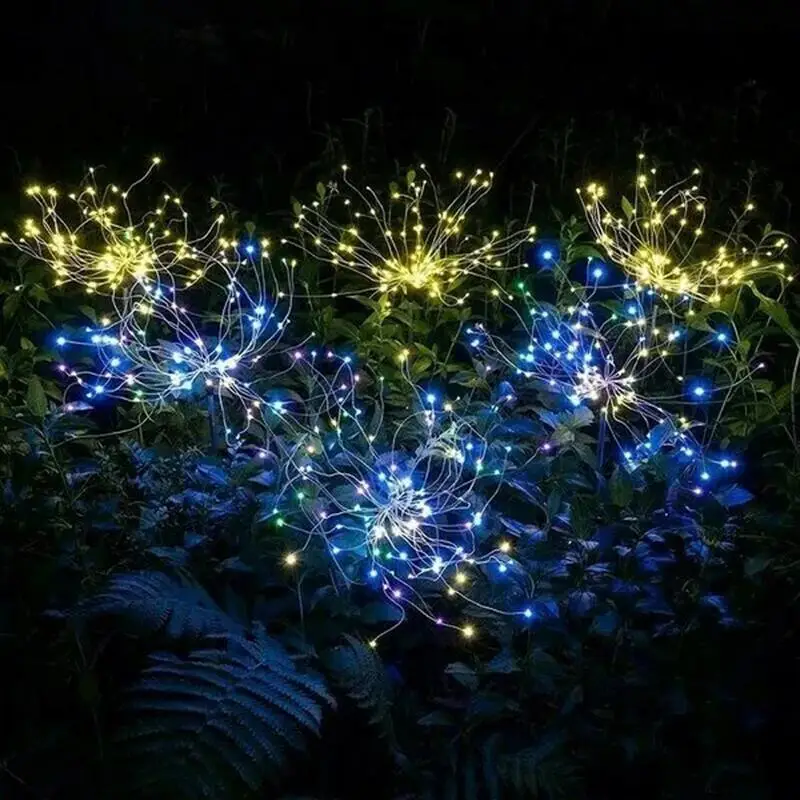 2 Modes Fireworks Lights Waterproof Wedding Decoration Decorative Light 90/120/150 Led Solar Lights Outdoor Outdoor Lighting
2 Modes Fireworks Lights Waterproof Wedding Decoration Decorative Light 90/120/150 Led Solar Lights Outdoor Outdoor Lighting