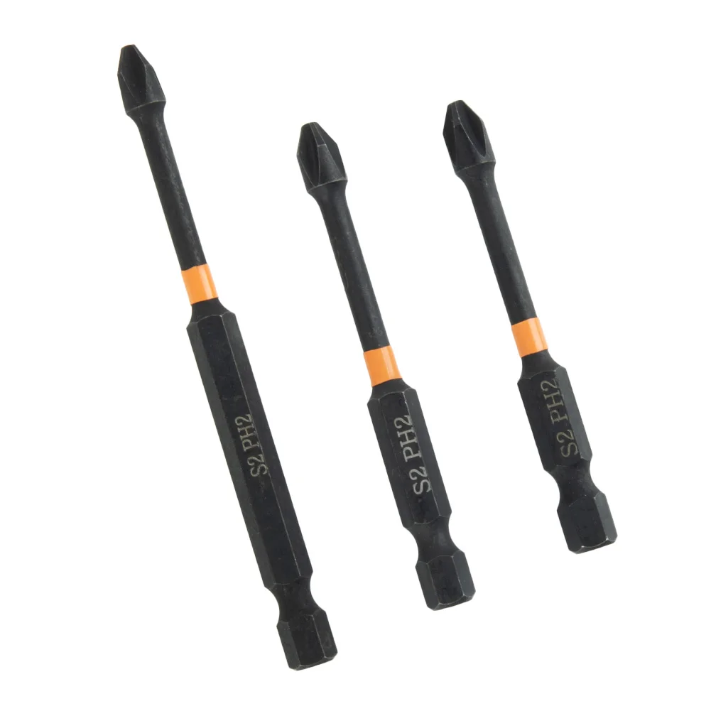 3PCS PH2 Impact Screwdriver Bit Set 1/4Inch Hex Shank Magnetic Batch Head Cross Bit 65mm 70mm 90mm Screw Driver Hand Tools
3PCS PH2 Impact Screwdriver Bit Set 1/4Inch Hex Shank Magnetic Batch Head Cross Bit 65mm 70mm 90mm Screw Driver Hand Tools