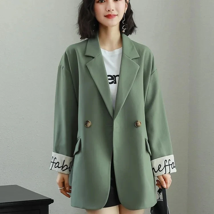Fashion Casual Small Blazer Suit Office Lady Chic 2022 Korean New Blazers Jacket Women's Long Sleeve Loose Outwear Coat Solid
Fashion Casual Small Blazer Suit Office Lady Chic 2022 Korean New Blazers Jacket Women's Long Sleeve Loose Outwear Coat Solid