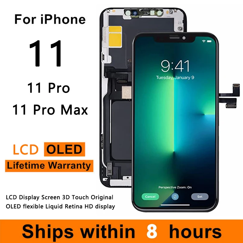 ЖК-дисплей для iPhone 11 Pro Max с сенсорным экраном, оригинальный гибкий ЖК-дисплей с жидкостью OLED и HD дисплеем Retina, сменный водонепроницаемый экра...
ЖК-дисплей для iPhone 11 Pro Max с сенсорным экраном, оригинальный гибкий ЖК-дисплей с жидкостью OLED и HD дисплеем Retina, сменный водонепроницаемый экра...