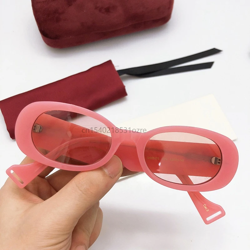 Mini Cute Version Brand Designer Women Sunglasses Fashion Pink PK GG0517S Small Green Suitable For Summer Travel Seaside Uv400
Mini Cute Version Brand Designer Women Sunglasses Fashion Pink PK GG0517S Small Green Suitable For Summer Travel Seaside Uv400
