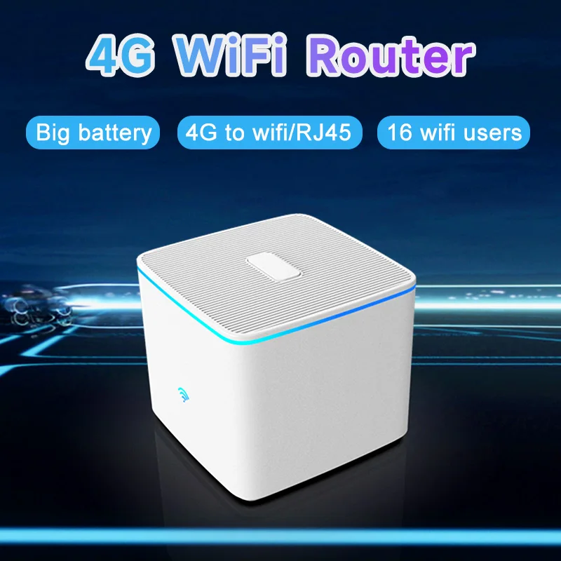 

4G SIM card wifi router 10000mAh Big battery lte modem travel pocket MIFI hotspot RJ45 Port CRC9 antenna port portable WiFi