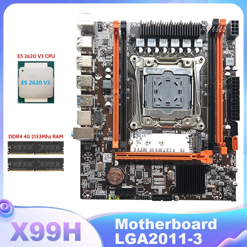 LGA2011-3 Computer Motherboard Black Motherboard Support DDR4 RAM Memory With E5 2620 V3 CPU+2XDDR4 4G 2133Mhz RAM
LGA2011-3 Computer Motherboard Black Motherboard Support DDR4 RAM Memory With E5 2620 V3 CPU+2XDDR4 4G 2133Mhz RAM