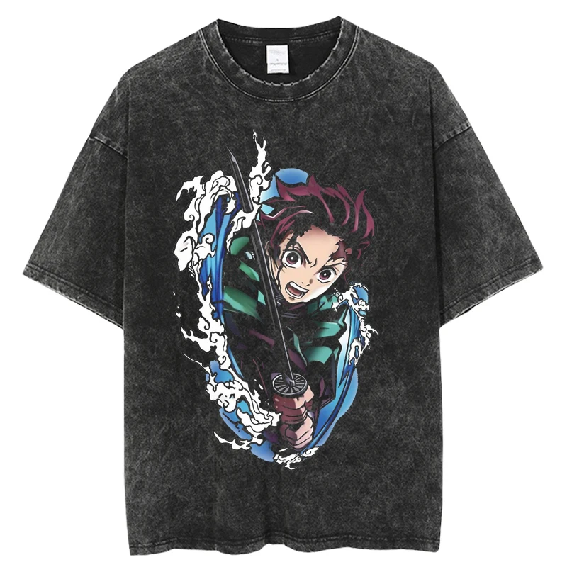 Футболка Kimetsu no Yaiba в стиле японского аниме, женская футболка, черный топ унисекс с коротким рукавом и потертостями
Футболка Kimetsu no Yaiba в стиле японского аниме, женская футболка, черный топ унисекс с коротким рукавом и потертостями