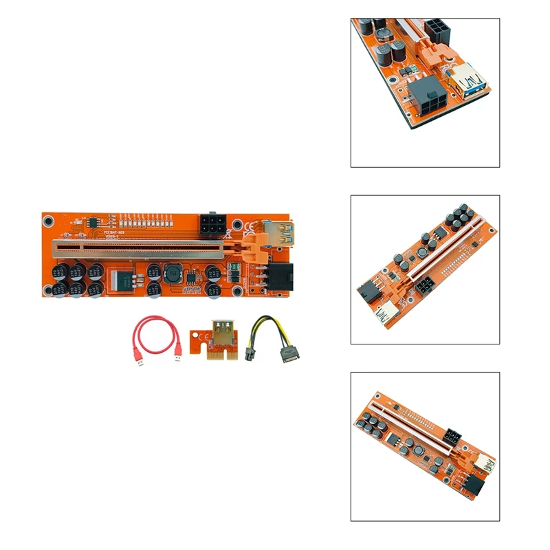 PCIE Riser USB 3,0 VER010-X PCI Express кабель Riser для видеокарты X16 Extender PCI-E карта расширения для майнинга биткоинов
PCIE Riser USB 3,0 VER010-X PCI Express кабель Riser для видеокарты X16 Extender PCI-E карта расширения для майнинга биткоинов
