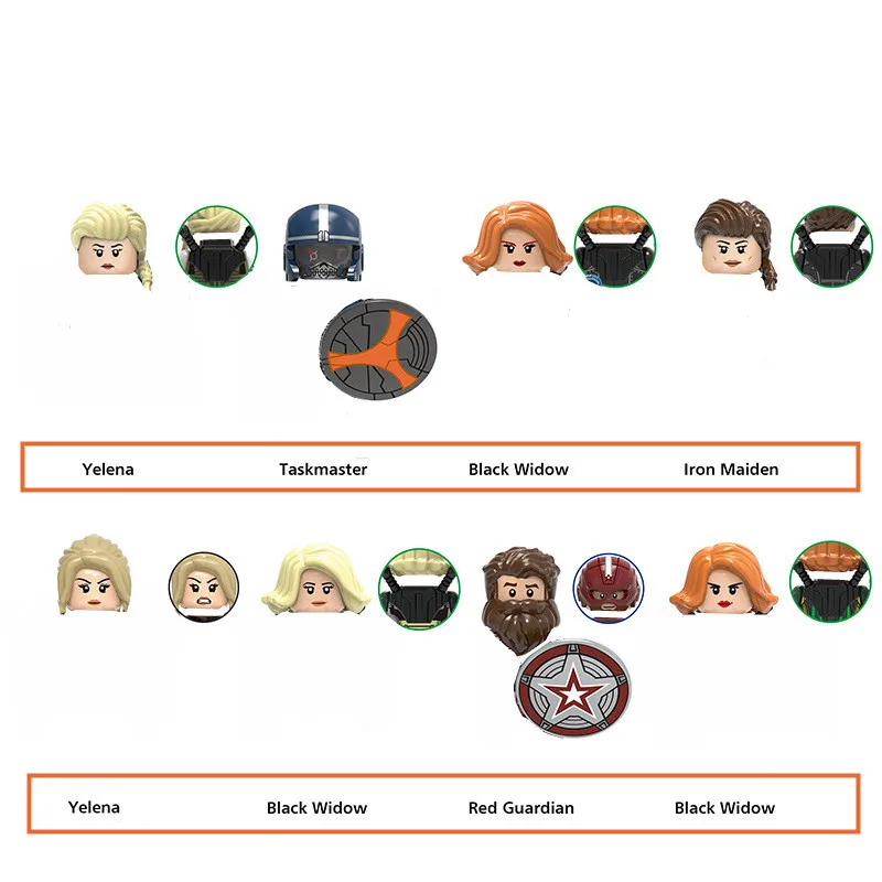Disney Marvel Heroes Avengers Mini Dolls Yelena Black Widow Taskmaster Figures Red Guardian Building Blocks Toys Kid Gift
Disney Marvel Heroes Avengers Mini Dolls Yelena Black Widow Taskmaster Figures Red Guardian Building Blocks Toys Kid Gift