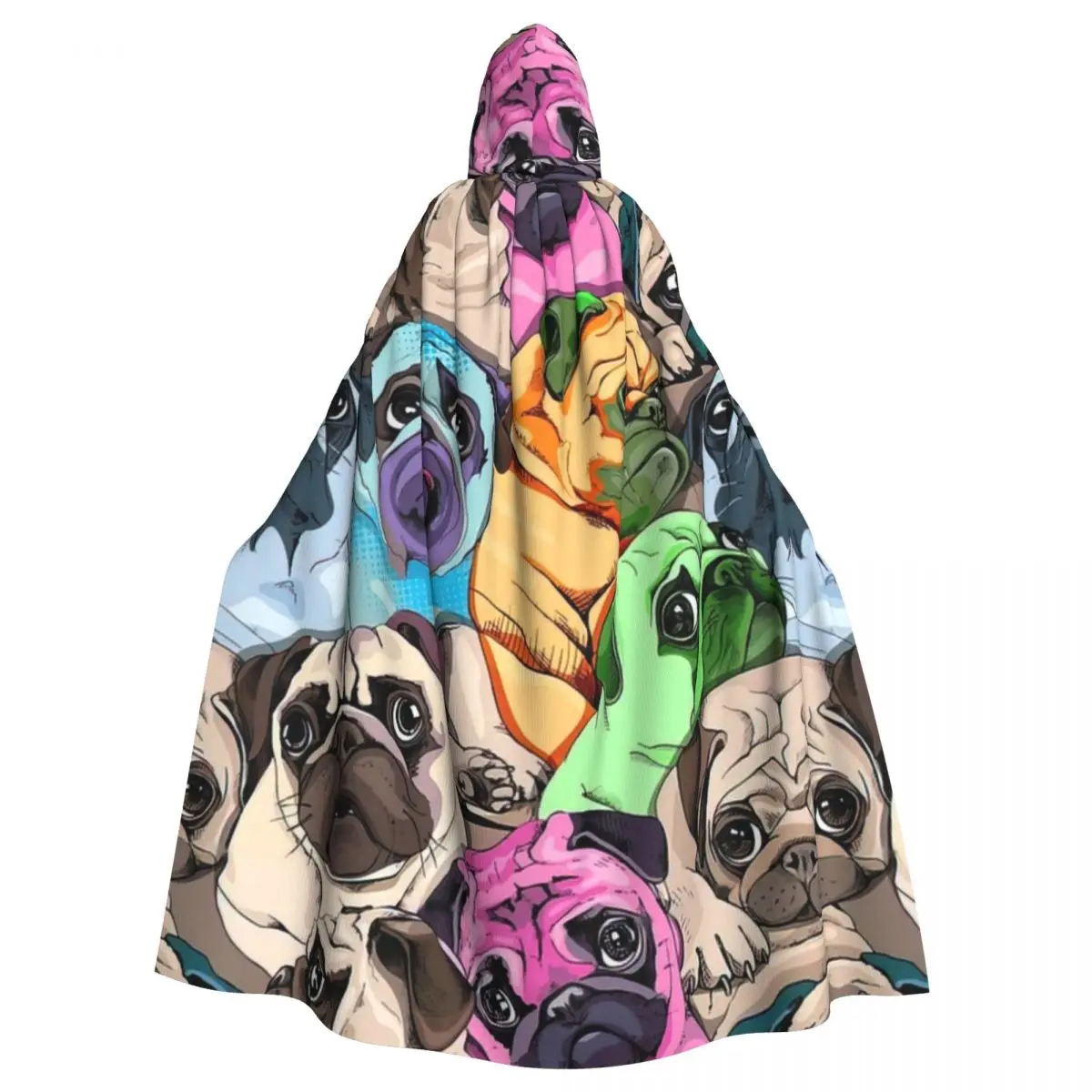 Color Pug Dog Hooded Cloak Halloween Party Cosplay Woman Men Adult Long Witchcraft Robe Hood
Color Pug Dog Hooded Cloak Halloween Party Cosplay Woman Men Adult Long Witchcraft Robe Hood