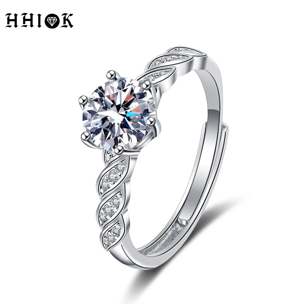 Smyoue 1-2 Carat Moissanite Proposal Ring for Women Classic Six-claw Crown Lab Grown Diamond Wedding Band S925 Sterling Silver
Smyoue 1-2 Carat Moissanite Proposal Ring for Women Classic Six-claw Crown Lab Grown Diamond Wedding Band S925 Sterling Silver