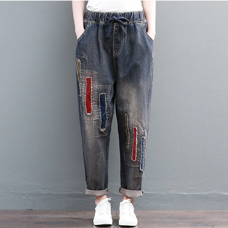 Autumn Women 2022 Fashion Ripped Hole Wide Leg Jeans Female Vintage High Waist Denim Trousers Ladies Casual Pants Oversize G12
Autumn Women 2022 Fashion Ripped Hole Wide Leg Jeans Female Vintage High Waist Denim Trousers Ladies Casual Pants Oversize G12