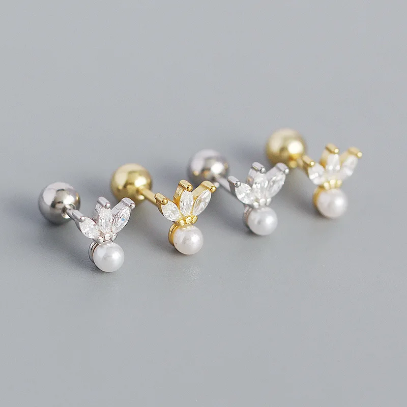 CANNER 925 Sterling Silver Piercing Earrings For Women Korean Horse Eyes Zircon Pearl Stud Earring Anti-allergic Fine Jewerly
CANNER 925 Sterling Silver Piercing Earrings For Women Korean Horse Eyes Zircon Pearl Stud Earring Anti-allergic Fine Jewerly