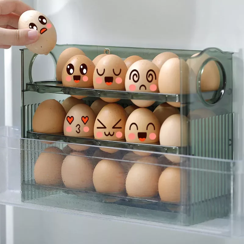 NEW2023 Flip-Type Eggs Storage Rack Eggs Storage Box Stand Egg Holder For Refrigerator Organizer Box Egg Container Fresh Tray Ki
NEW2023 Flip-Type Eggs Storage Rack Eggs Storage Box Stand Egg Holder For Refrigerator Organizer Box Egg Container Fresh Tray Ki