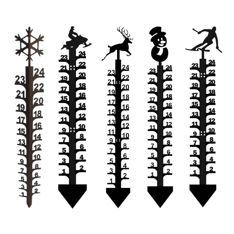 Уличный измеритель снега 24 дюйма Железный художественный измеритель снега съемные Рождественские снежинки 
Уличный измеритель снега 24 дюйма Железный художественный измеритель снега съемные Рождественские снежинки
