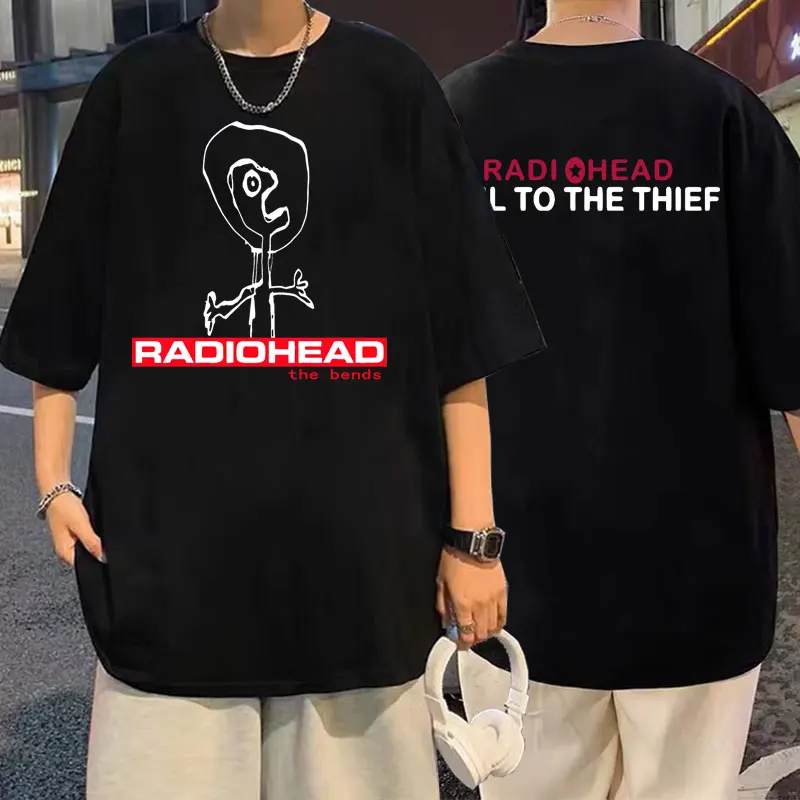 Rock Men Women Vintage Oversized T Shirt Band Radiohead The Bends Graphic T-shirt Short Sleeve Tops Male Fashion Cotton Tshirt
Rock Men Women Vintage Oversized T Shirt Band Radiohead The Bends Graphic T-shirt Short Sleeve Tops Male Fashion Cotton Tshirt