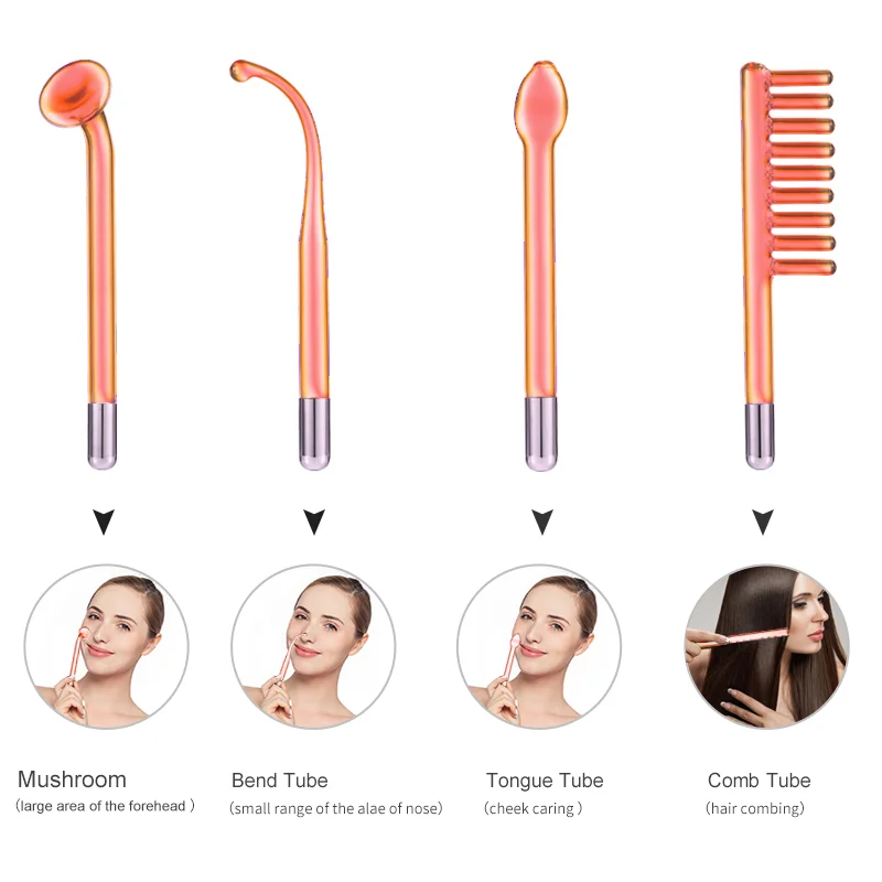 Portable Electrode High Frequency Facial Machine Acne Spot Electrotherapy Wand Neon Argon Treatment Acne Anti Aging (just 4tube)
Portable Electrode High Frequency Facial Machine Acne Spot Electrotherapy Wand Neon Argon Treatment Acne Anti Aging (just 4tube)