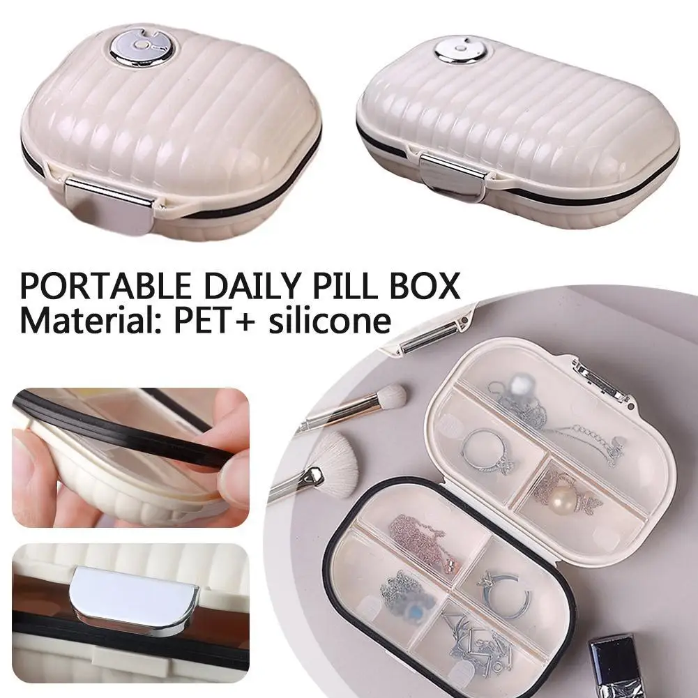 

Weekly 7 Grids Travel Pill Organizer Moisture Proof Jewelry Box Pocket Daily Pill Box Portable Medicine Vitamin Holder Container