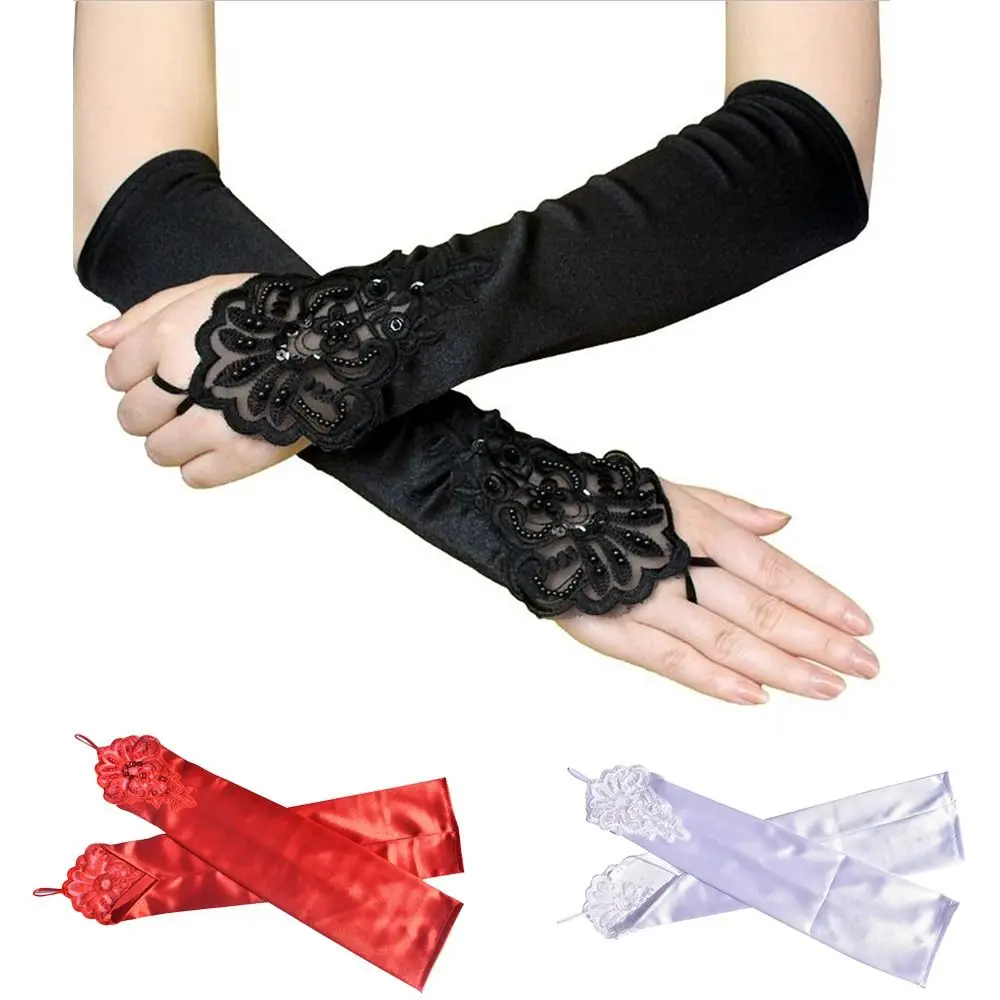 Women's Mittens Elbow Gloves Wedding Elbow Length Fingerless Gloves Stretchy Elbow Bride Mittens Long Opera Gloves
Women's Mittens Elbow Gloves Wedding Elbow Length Fingerless Gloves Stretchy Elbow Bride Mittens Long Opera Gloves