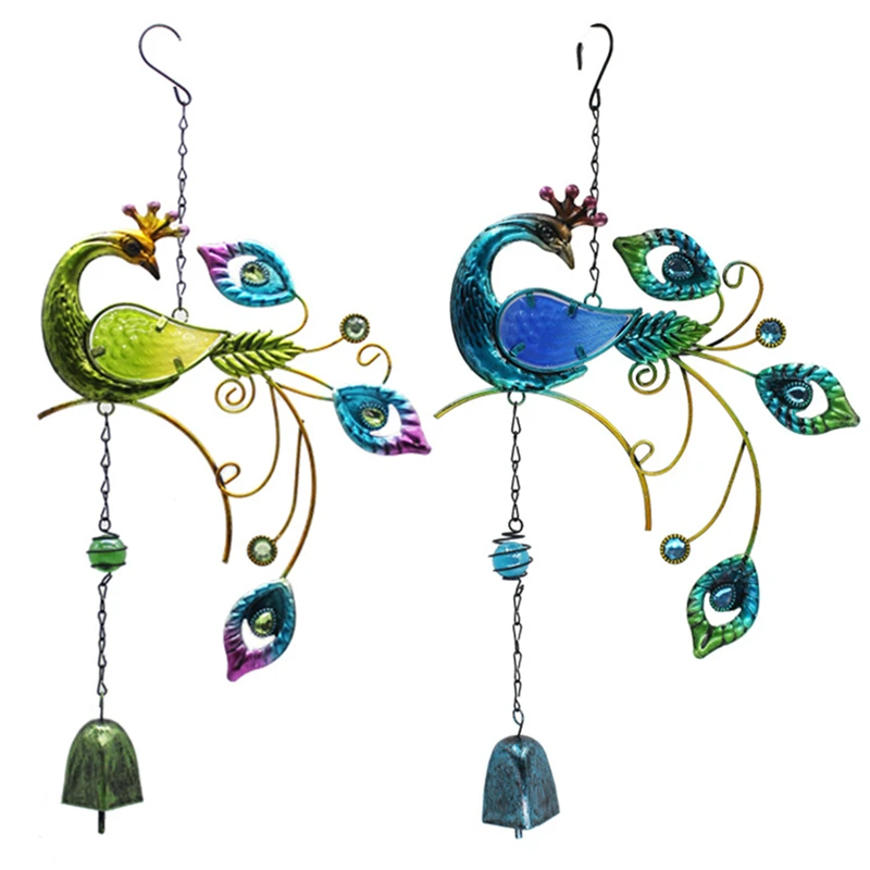 Colorful Peacocks Shape Pendant Bell Wind Chimes Indoor Balcony Indoor Outdoor Garden Decor Hanging Decoration
Colorful Peacocks Shape Pendant Bell Wind Chimes Indoor Balcony Indoor Outdoor Garden Decor Hanging Decoration