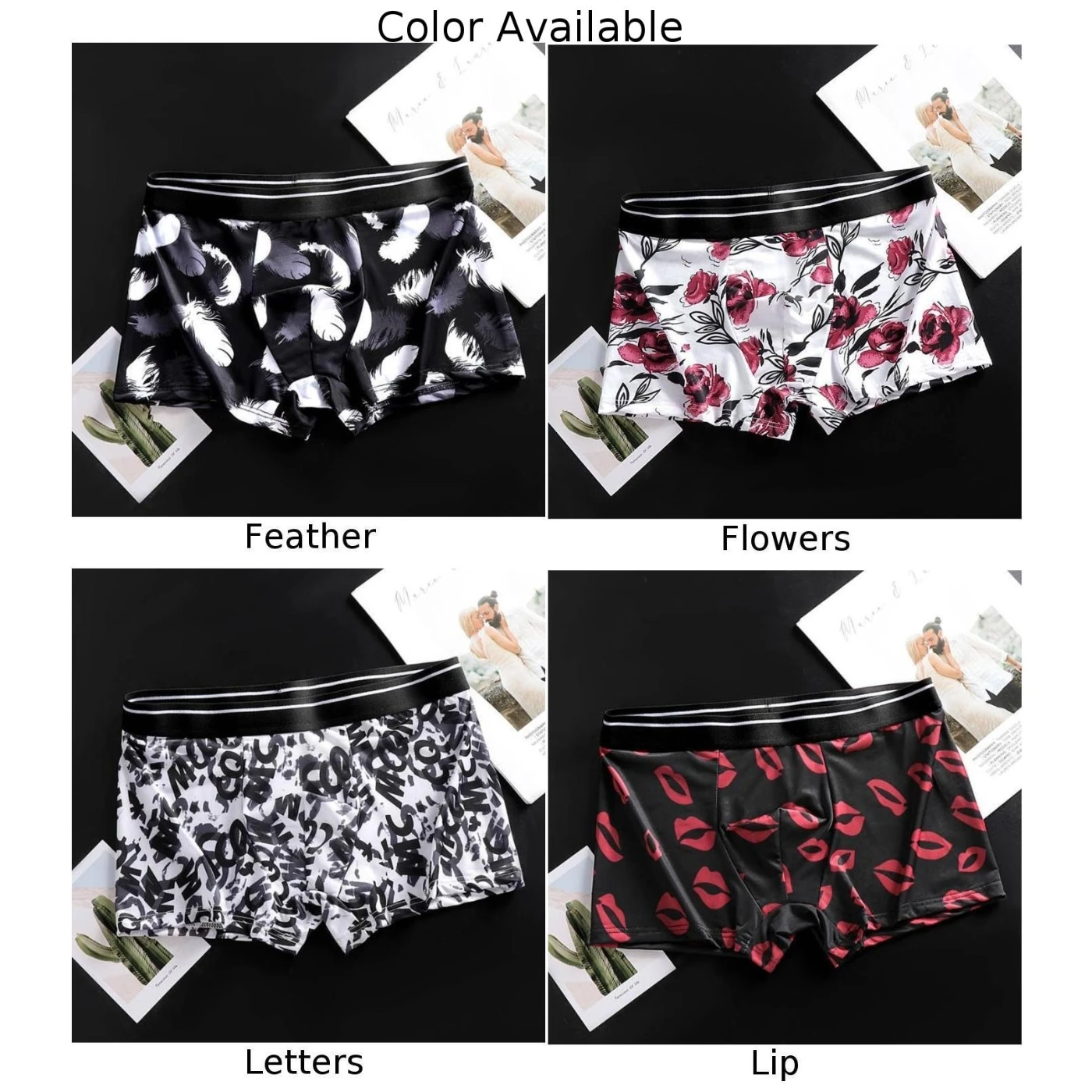 Men Sexy Ice Silk Underwear Boxer Briefs Bulge Pouch Floral Print Lingeries Soft Underpants Trunks Breathable Underpants
Men Sexy Ice Silk Underwear Boxer Briefs Bulge Pouch Floral Print Lingeries Soft Underpants Trunks Breathable Underpants
