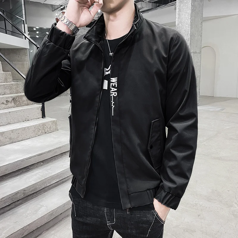 Spring Fall Solid Color Stand Collar Male Windbreaker Top 2022 Fashion New Loose Hip Hop Thin Men's Jackets 
Spring Fall Solid Color Stand Collar Male Windbreaker Top 2022 Fashion New Loose Hip Hop Thin Men's Jackets