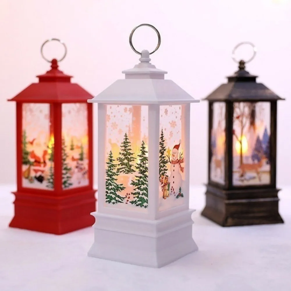 

1pcs Christmas New Year Family Decoration Fairy Light Candle White Snowman LED Flame Light