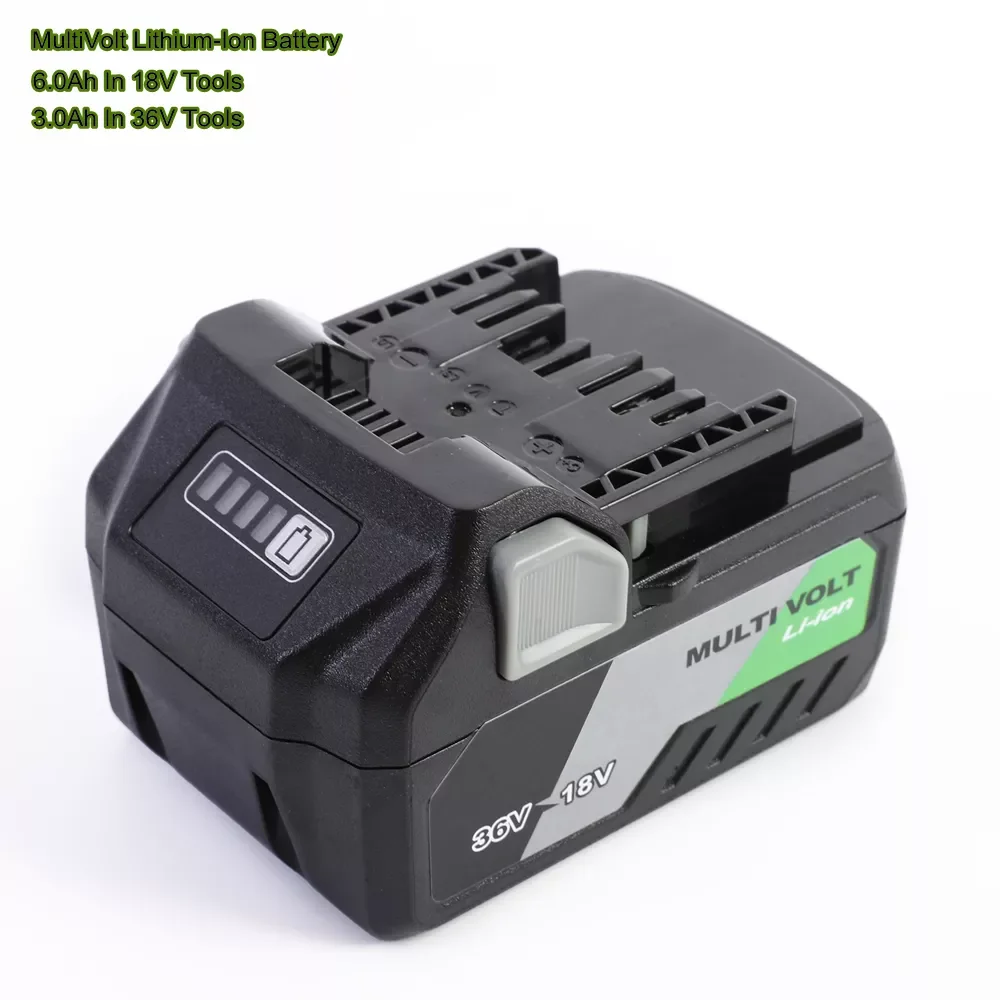 Factory 36V/18V MultiVolt Lithium-Ion Slide Battery 3.0Ah/6.0Ah for Hikoki Hitachi Metabo HPT 18V 36V Cordless Tools, BSL36A18
Factory 36V/18V MultiVolt Lithium-Ion Slide Battery 3.0Ah/6.0Ah for Hikoki Hitachi Metabo HPT 18V 36V Cordless Tools, BSL36A18