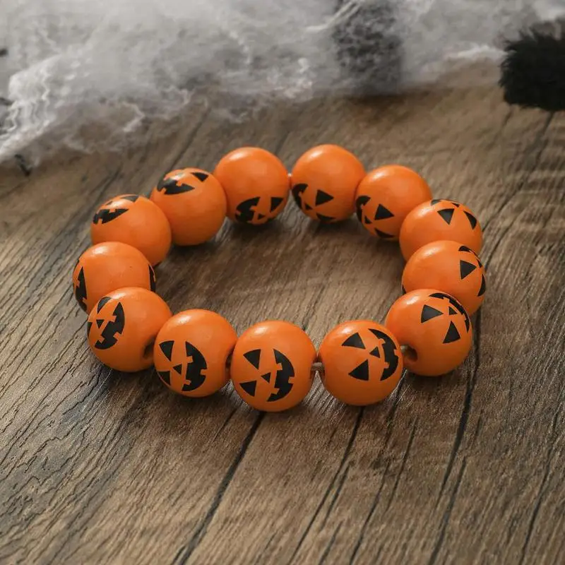 Halloween Beaded Bracelet Pumking Wooden Beaded Bracelet Gothic Spider Bracelet Painted Bracelet Wooden Charming Bracelet 
Halloween Beaded Bracelet Pumking Wooden Beaded Bracelet Gothic Spider Bracelet Painted Bracelet Wooden Charming Bracelet