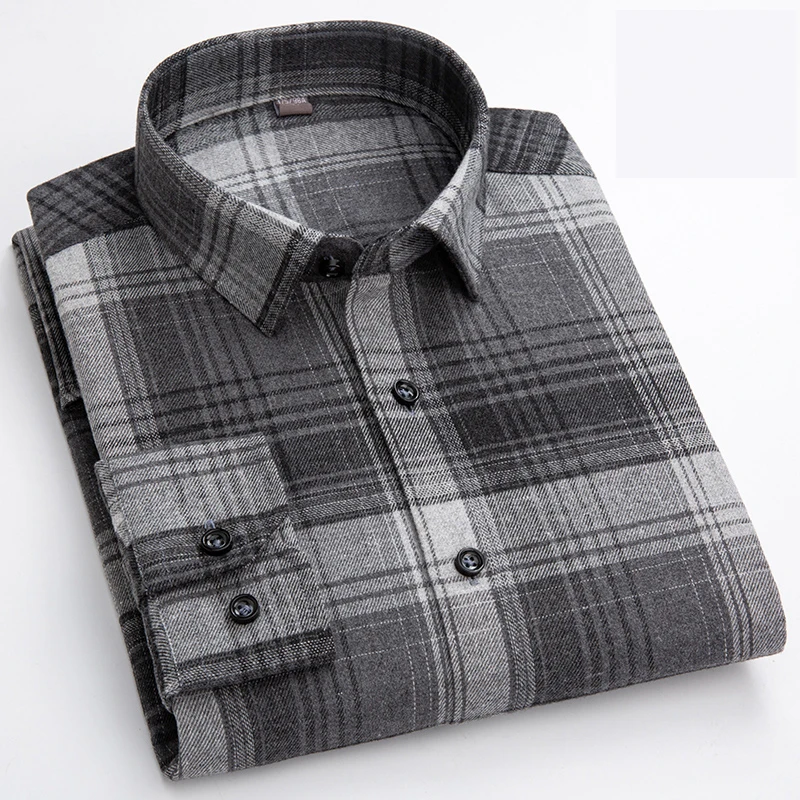 New Plaid Flannel Casual Shirts For Men Autumn Winter Long Sleeve Regular Fit Classic Checked Business Dress Shirt Men's Clothes
New Plaid Flannel Casual Shirts For Men Autumn Winter Long Sleeve Regular Fit Classic Checked Business Dress Shirt Men's Clothes