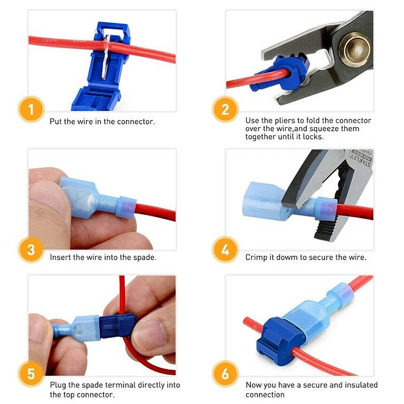 60PCS Quick Splice Wire Terminal Connectors Combo Kit Insulated 22-10 AWG T-Tap Snap Splice Lock Waterproof Electric Connector
60PCS Quick Splice Wire Terminal Connectors Combo Kit Insulated 22-10 AWG T-Tap Snap Splice Lock Waterproof Electric Connector
