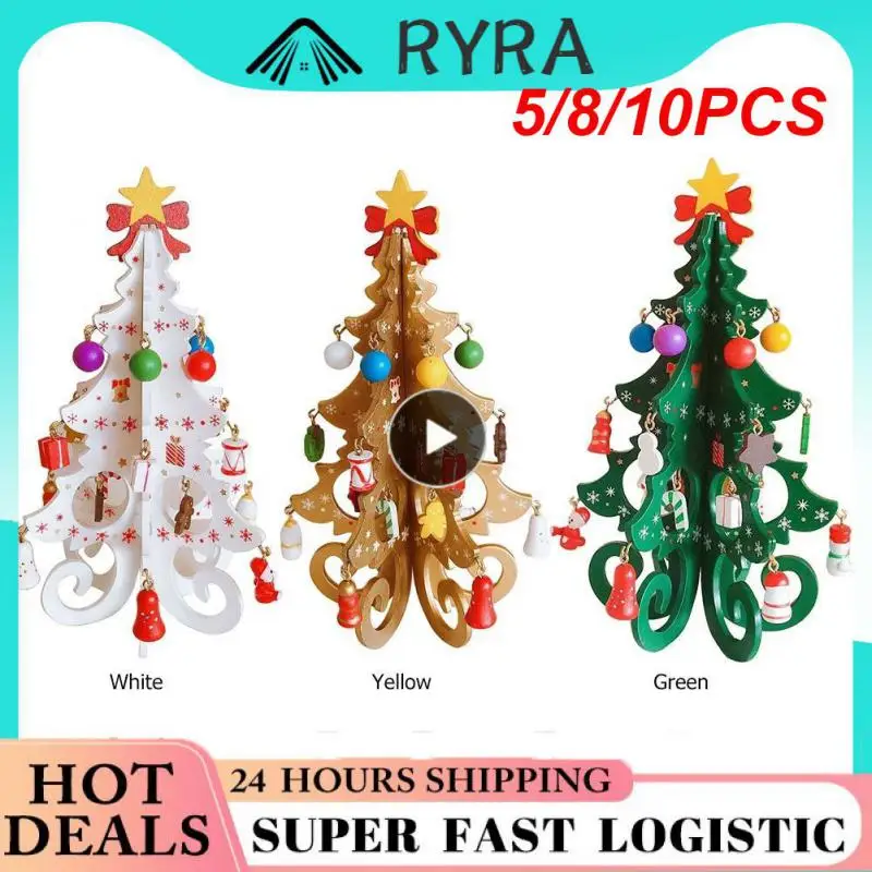 5/8/10 шт., деревянные украшения для новогодней ёлки
5/8/10 шт., деревянные украшения для новогодней ёлки