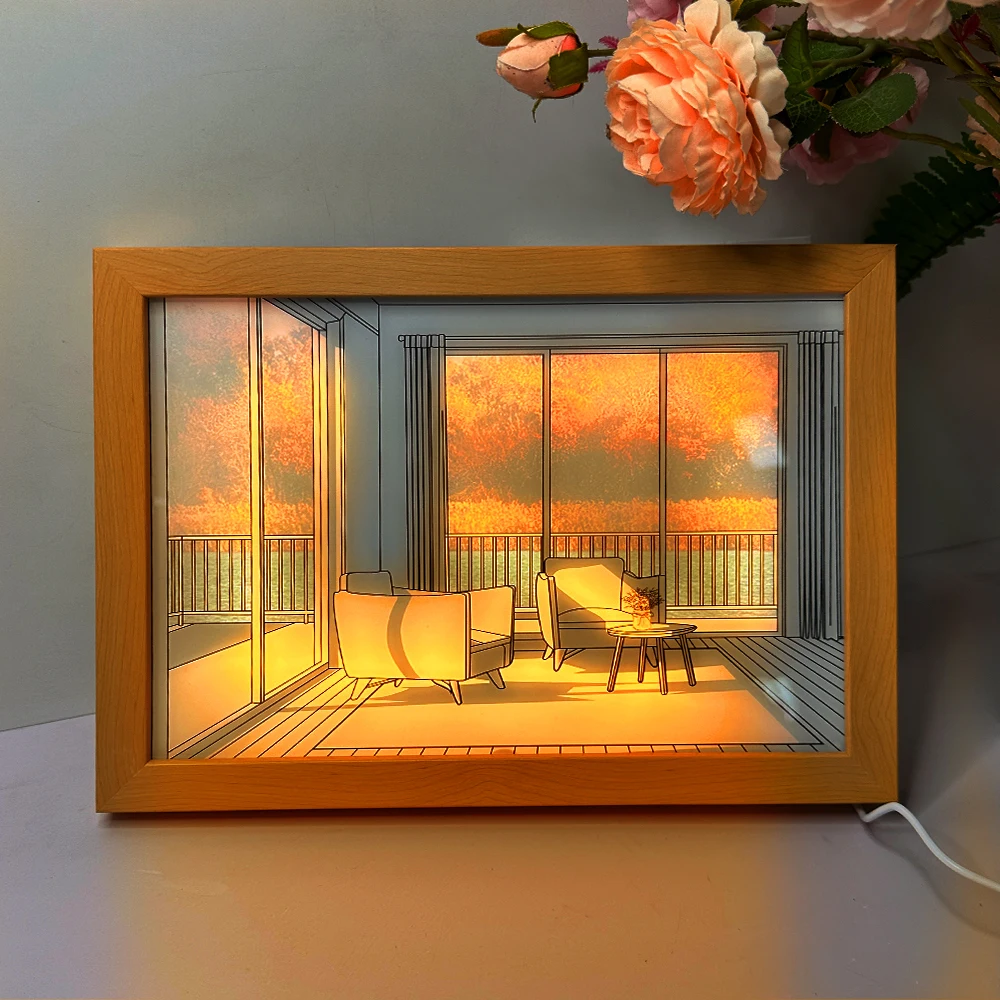 Bedside sunlight light painting room romantic decoration will light up the painting 3-speed mode to send friends and girlfriends
Bedside sunlight light painting room romantic decoration will light up the painting 3-speed mode to send friends and girlfriends