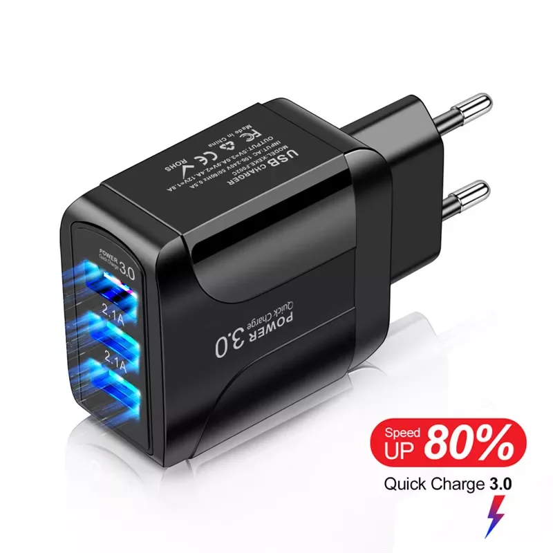 Quick Charge 3.0 For iPhone 13 Pro Max Charger 3 USB Charger Fast Charging Adapter For Samsung Xiaomi mi Mobile Phone Chargers
Quick Charge 3.0 For iPhone 13 Pro Max Charger 3 USB Charger Fast Charging Adapter For Samsung Xiaomi mi Mobile Phone Chargers